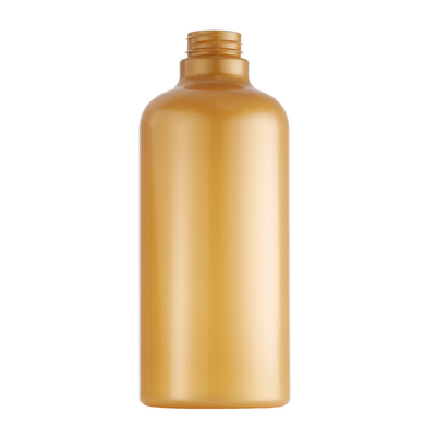 بطری بسته بندی پلاستیکی طلایی 750 میلی لیتری برای شیر حمام و نرم کننده مو