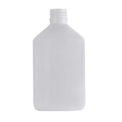 بطری شامپو پلاستیکی پلی اتیلن با چگالی بالا 300 میلی لیتری سفید مربع