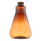 بطری لوسیون PET شفاف مخروطی قهوه ای 400 میلی لیتر ISO14001